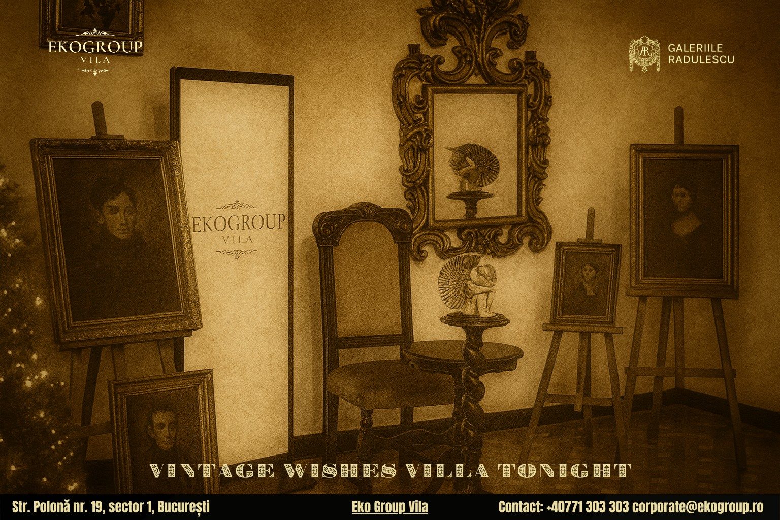 Urări de Crăciun cu farmec interbelic integrate în atmosfera ‘Crăciunului anilor ’30’ găzduit de Eko Group Vila